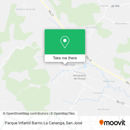 Parque Infantil Barrio La Cananga map