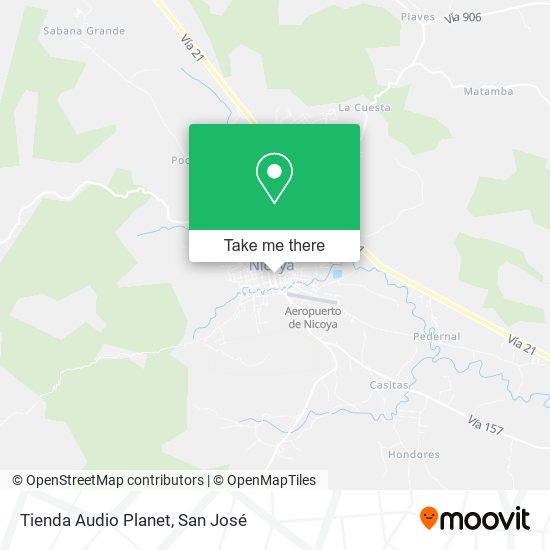 Mapa de Tienda Audio Planet