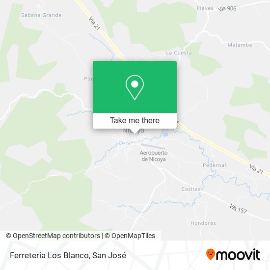 Mapa de Ferreteria Los Blanco