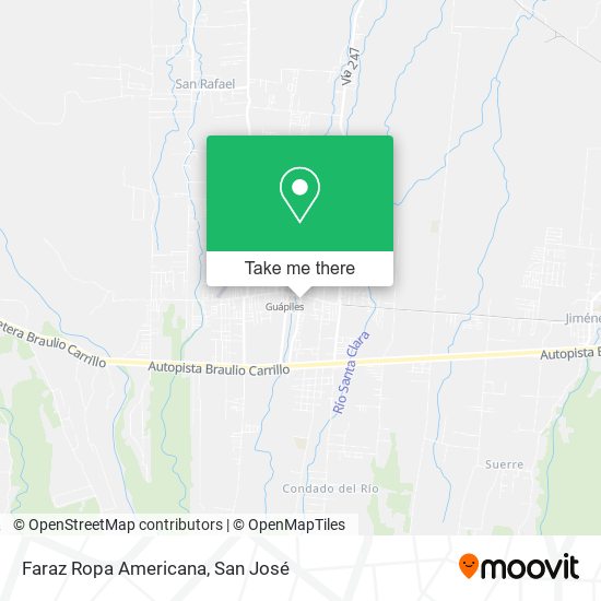 Mapa de Faraz Ropa Americana