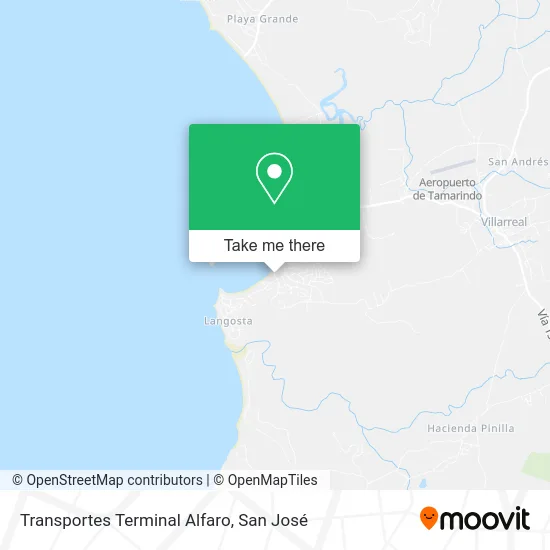 Transportes Terminal Alfaro map