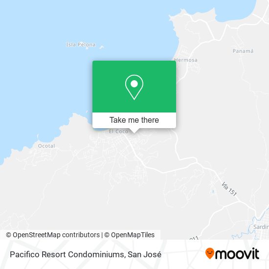 Pacifico Resort Condominiums map