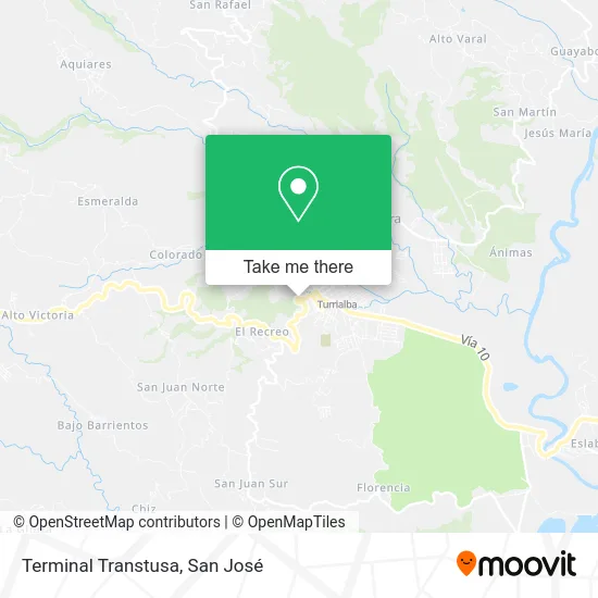 Terminal Transtusa map