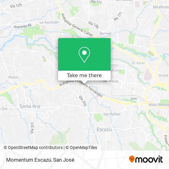 Momentum Escazú map