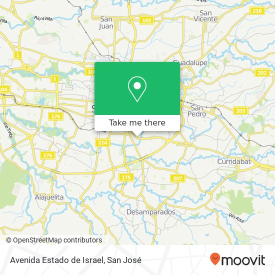Avenida Estado de Israel map