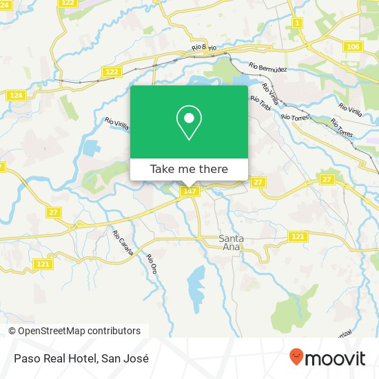 Paso Real Hotel map
