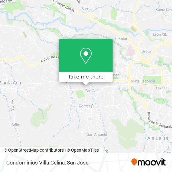 Condominios Villa Celina map