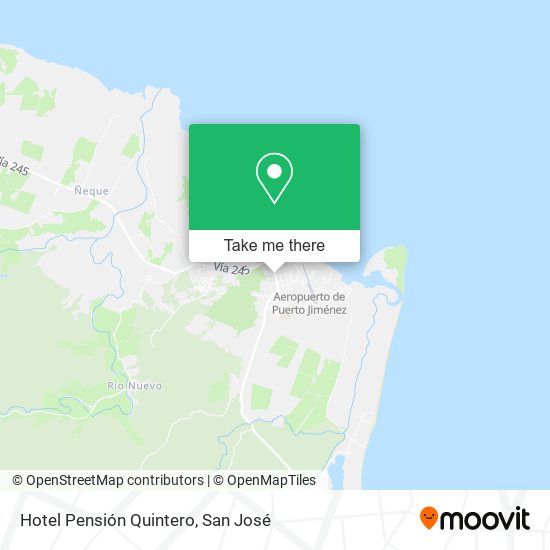 Mapa de Hotel Pensión Quintero
