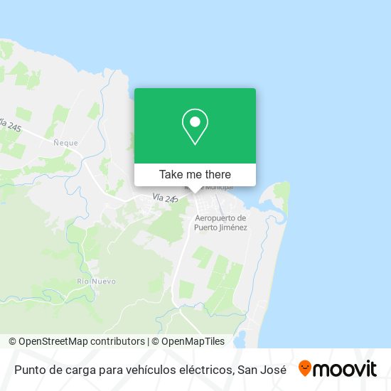 Punto de carga para vehículos eléctricos map