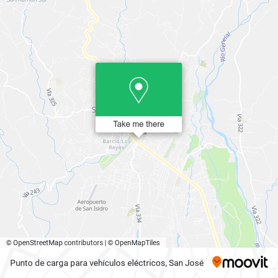 Mapa de Punto de carga para vehículos eléctricos