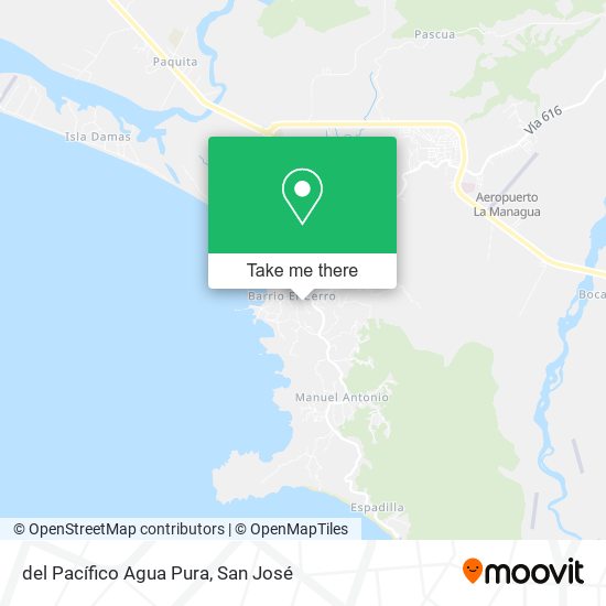 del Pacífico Agua Pura map