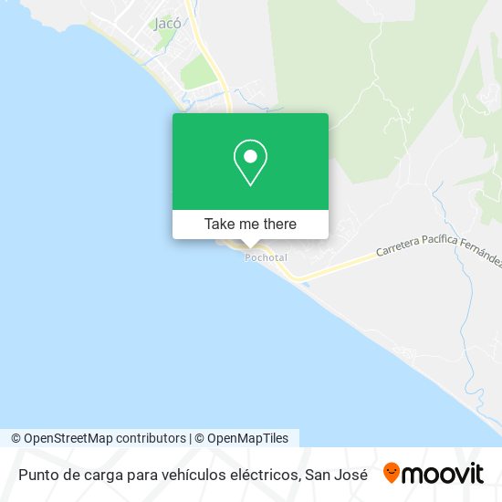 Punto de carga para vehículos eléctricos map