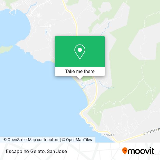 Mapa de Escappino Gelato