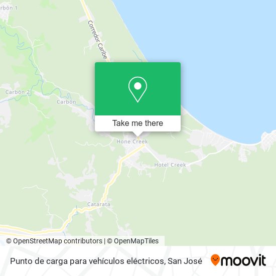 Punto de carga para vehículos eléctricos map