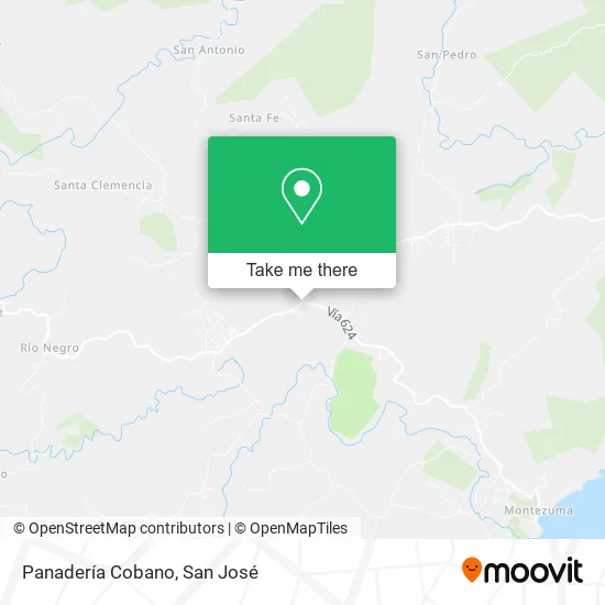 Mapa de Panadería Cobano