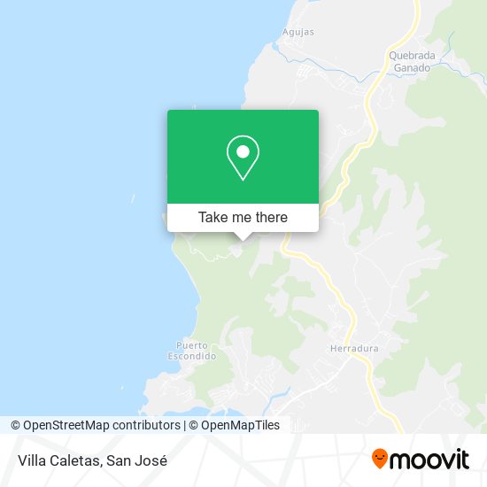 Mapa de Villa Caletas