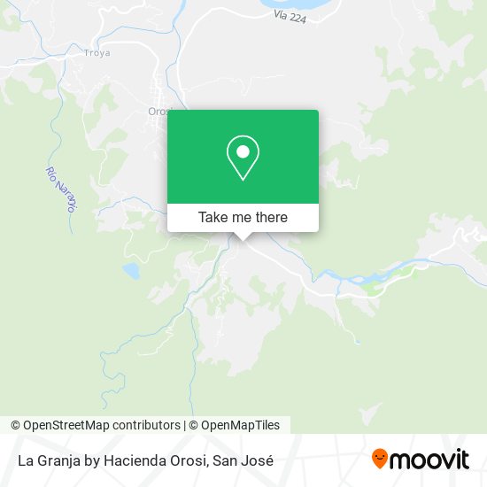 Mapa de La Granja by Hacienda Orosi