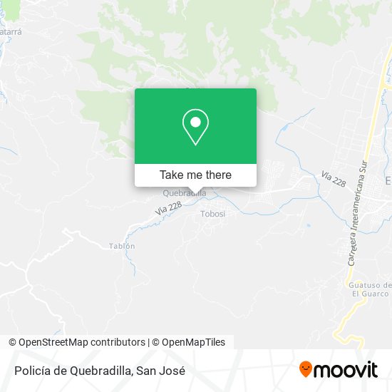 Policía de Quebradilla map