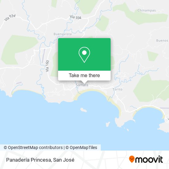 Panadería Princesa map