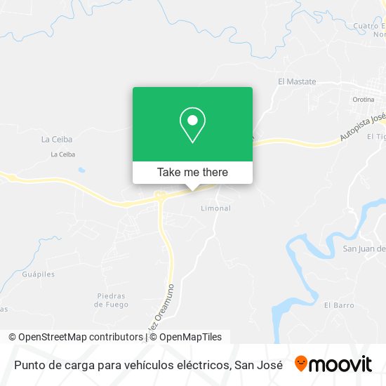 Mapa de Punto de carga para vehículos eléctricos