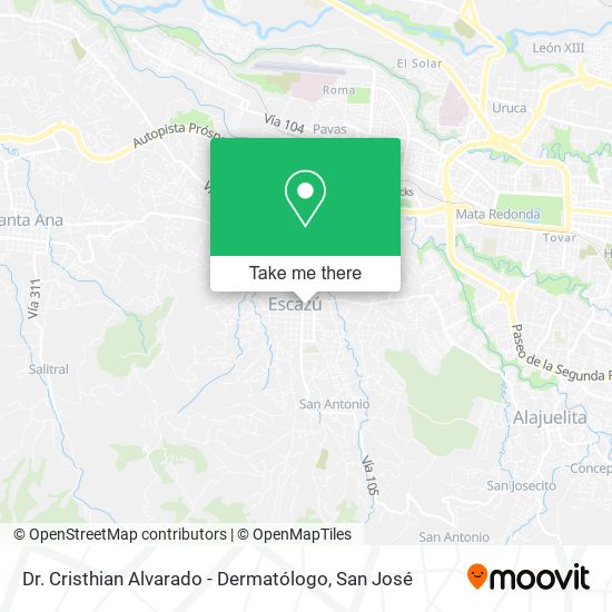 Dr. Cristhian Alvarado - Dermatólogo map