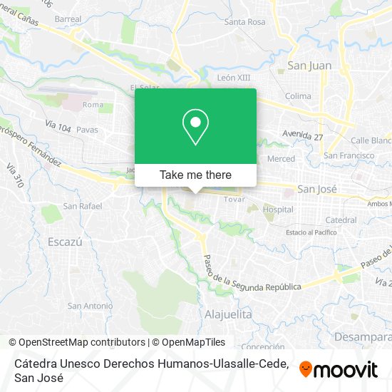 Mapa de Cátedra Unesco Derechos Humanos-Ulasalle-Cede