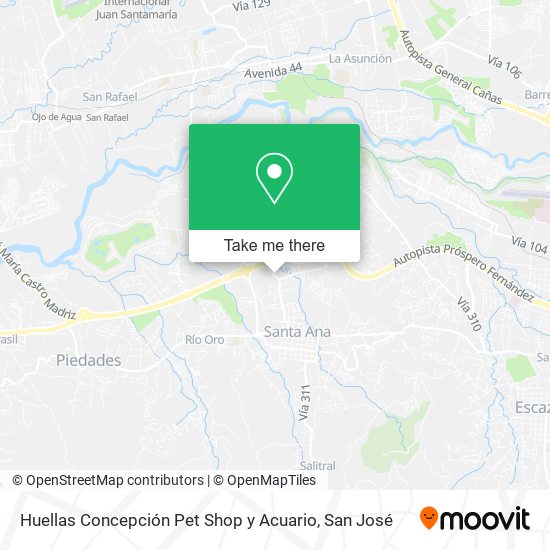 Huellas Concepción Pet Shop y Acuario map