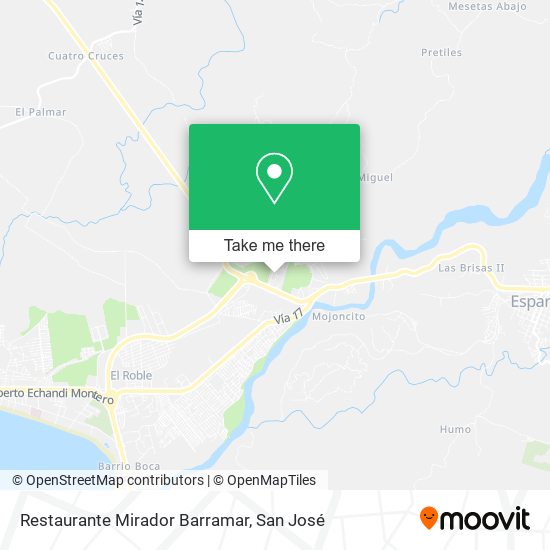 Mapa de Restaurante Mirador Barramar