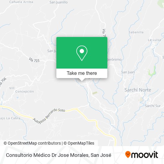 Mapa de Consultorio Médico Dr Jose Morales