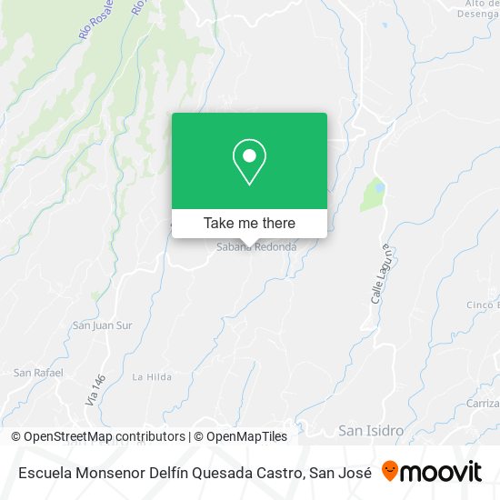 Escuela Monsenor Delfín Quesada Castro map