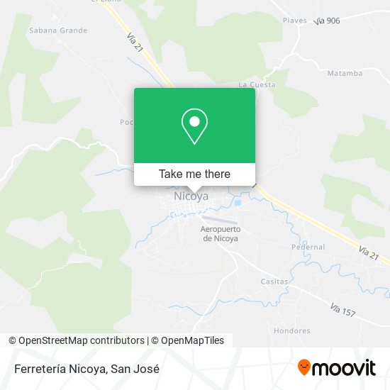 Mapa de Ferretería Nicoya