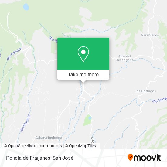 Policía de Fraijanes map
