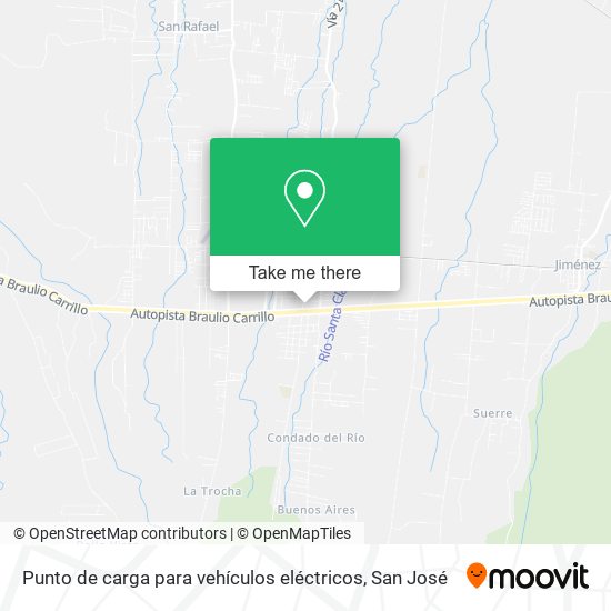 Punto de carga para vehículos eléctricos map