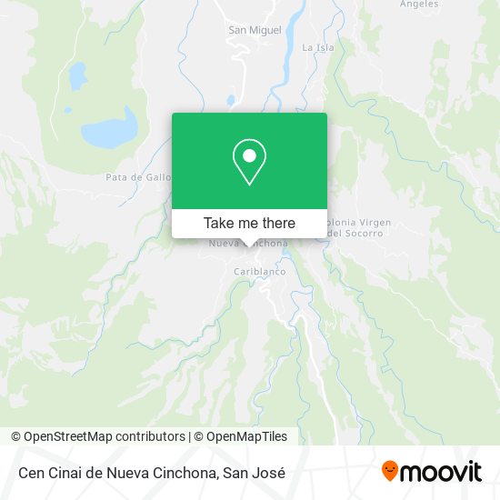 Cen Cinai de Nueva Cinchona map