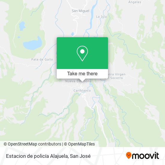 Estacion de policía Alajuela map