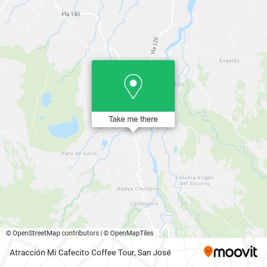 Atracción Mi Cafecito Coffee Tour map