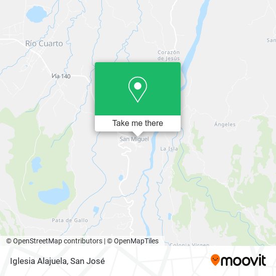 Mapa de Iglesia Alajuela