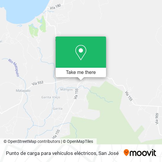 Punto de carga para vehículos eléctricos map