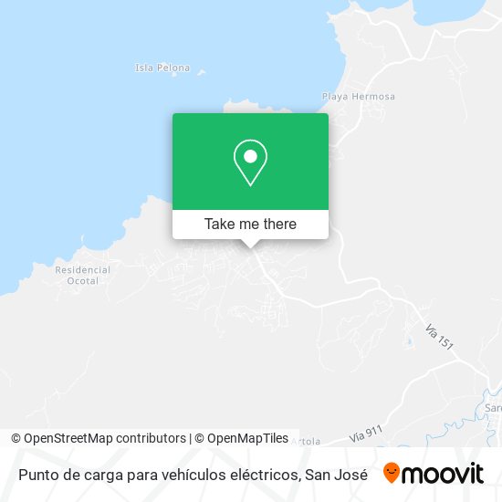 Punto de carga para vehículos eléctricos map