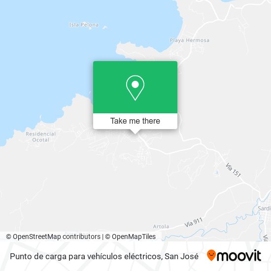 Mapa de Punto de carga para vehículos eléctricos