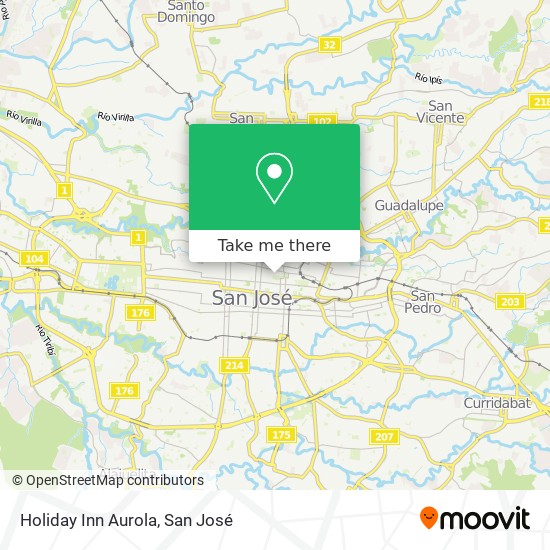 Holiday Inn Aurola map