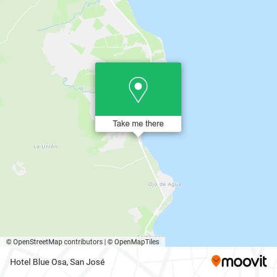 Hotel Blue Osa map