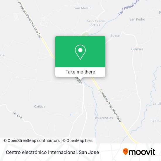 Mapa de Centro electrónico Internacional