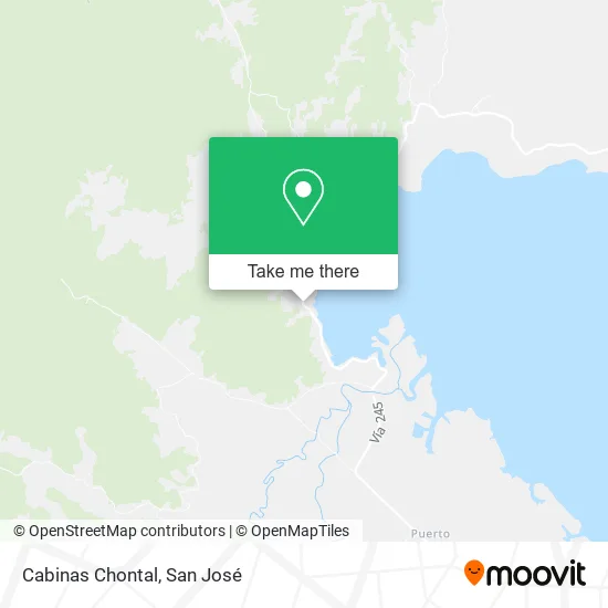 Cabinas Chontal map