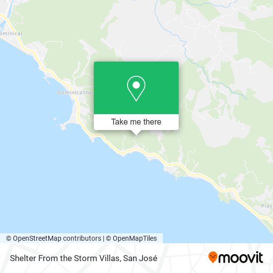 Shelter From the Storm Villas map