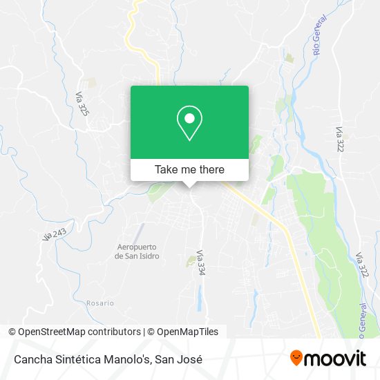 Cancha Sintética Manolo's map
