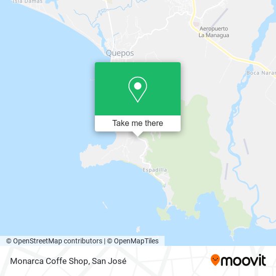 Mapa de Monarca Coffe Shop