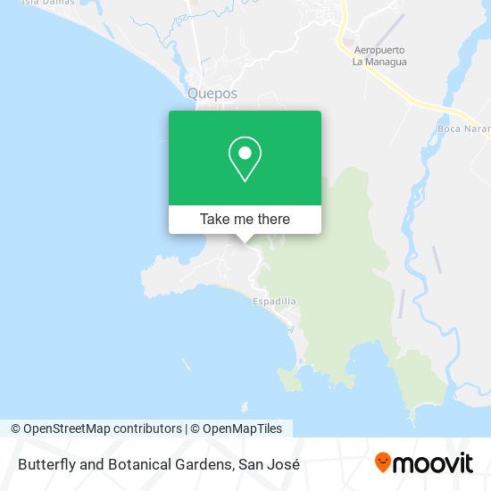 Mapa de Butterfly and Botanical Gardens