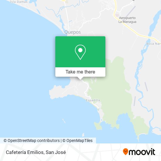 Mapa de Cafetería Emilios