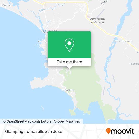 Glamping Tomaselli map